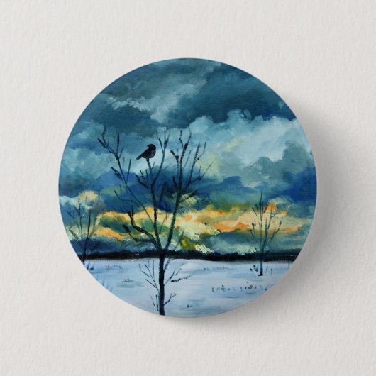 "Serenity" van Hilary J England Ronde Button 5,7 Cm (Voorkant)