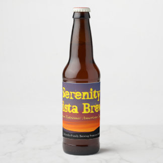Serenity Vista Brew-label Bier Etiket