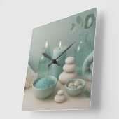 Serenity Wall Clock Vierkante Klok (Hoek)