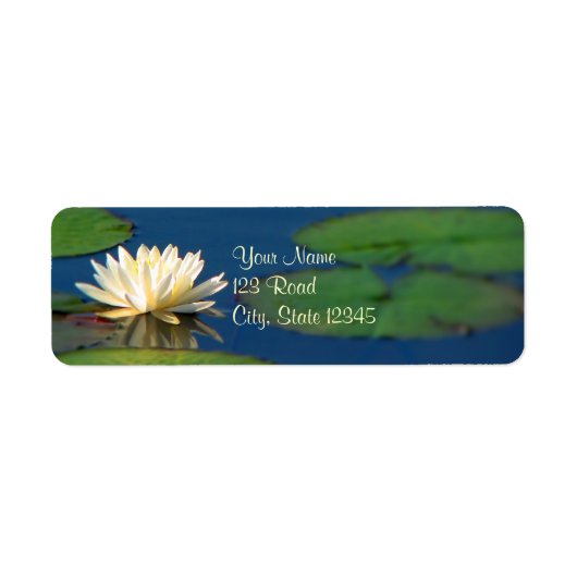 Serenity Water Lily Etiket (Voorkant)