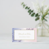 Serenity Water Splash Pink en Lavender Boutique Visitekaartje (Staand voorkant)