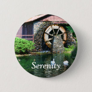 Serenity Water Wheel Inspirerend Button