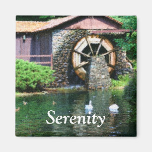 Serenity Water Wheel Inspirerend Magnet
