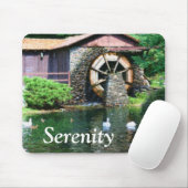 Serenity Water Wheel Inspirerend Mousepad Muismat (Met muis)