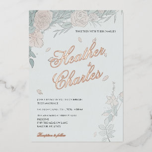 Serenity Wedding Invitation Folie Uitnodiging