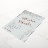 Serenity Wedding Invitation Folie Uitnodiging (Gedraaid)