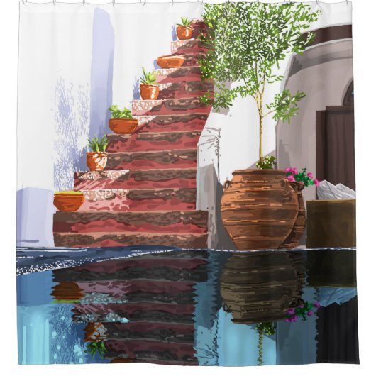 Serenity Weekend Douchegordijn (Voorkant)