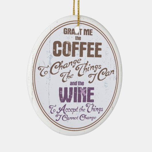 Serenity Wine III Keramisch Ornament (Rechts)