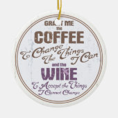 Serenity Wine III Keramisch Ornament (Voorkant)