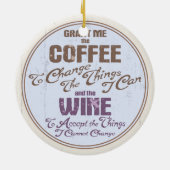 Serenity Wine III Keramisch Ornament (Achterkant)