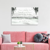 SERENITY Winter Berg Bijbel Schrift Muur Kunst Canvas Afdruk (Insitu (Woonkamer))