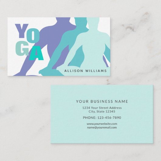 Serenity Yoga Instructor - Yoga Practice Visitekaartje (Voorkant / Achterkant)