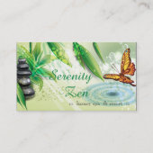 Serenity Zen Gift Certificate Visitekaartje Kortingskaartje (Voorkant)