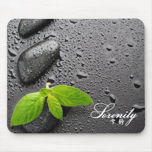 "Serenity" Zen Rocks Mousepad Muismat (Voorkant)