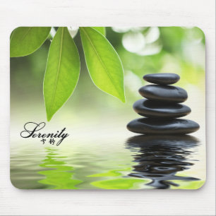 "Serenity" Zen Rocks Mousepad Muismat