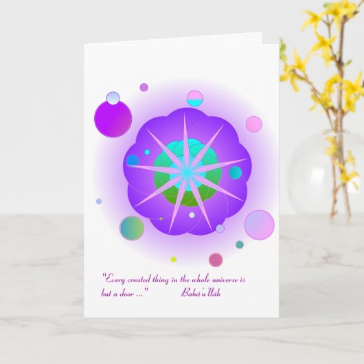 SerenityLight met aanhaling Kaart (Gele Bloem)