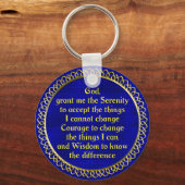 SerenityPrayer Gold Sleutelhanger (Voorkant)