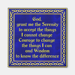 SerenityPrayerGold Magneet