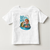 Serenitys Catch: Meisje Gevist op een rots Kinder Shirts (Voorkant)