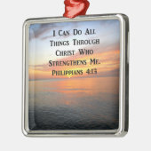 SERENSUNRISE PHILIPPIANS 4:13 FOTO SCRIPTURE METALEN ORNAMENT (Links)