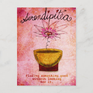 SerentipiTEA Februari 19 Wat mijn Tea tegen me zeg Briefkaart