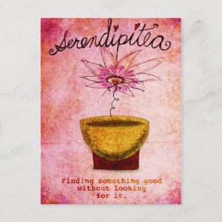 SerentipiTEA Februari 19 Wat mijn Tea tegen me zeg Briefkaart