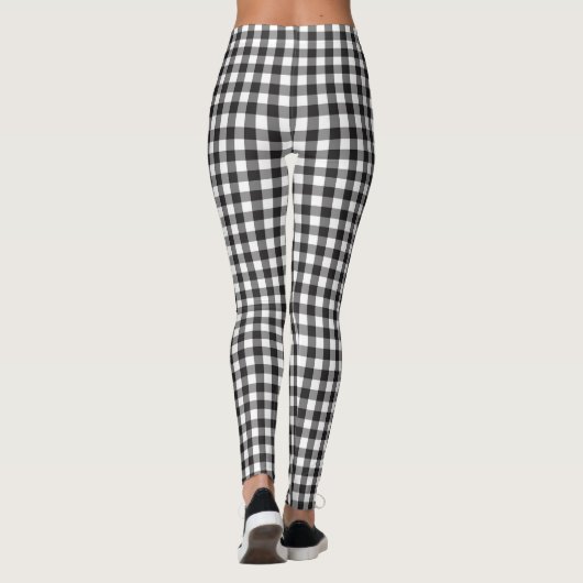 SERESHKI COLLECTIE Black Gingham Leggings (Achterkant)