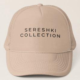 SERESHKI COLLECTIE Logo Beige Trucker Hat Trucker Pet