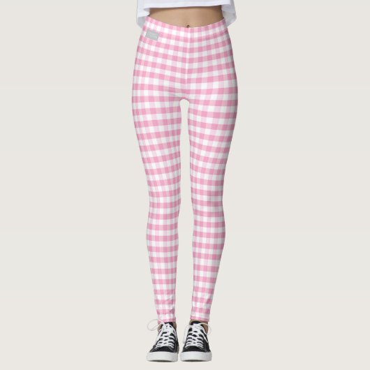 SERESHKI COLLECTIE Pink Gingham Leggings (Voorkant)