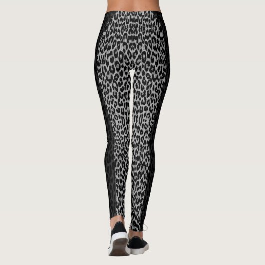 SERESHKI COLLECTIE Shadow Leopard Blk/Gr Leggings (Achterkant)