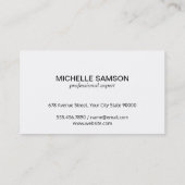 Serf | Monogram | Licht blauw Visitekaartje (Achterkant)