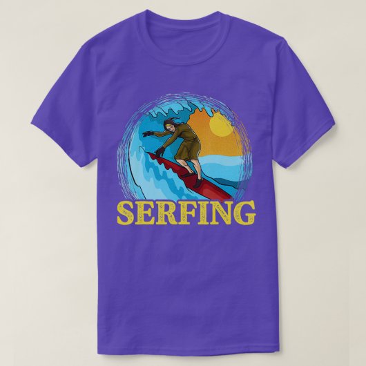 Serfing Funny Surfing Serf Medieval Peasant T-shirt (Design voorkant)