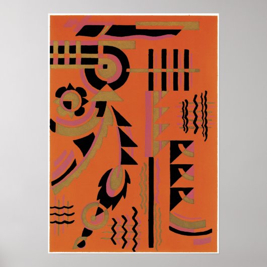 Serge Gladky Jazz Art Poster (Voorkant)
