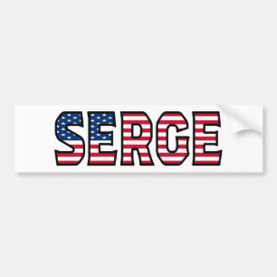 Serge Name Vorname USA Aufkleber Sticker Auto