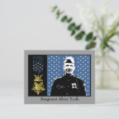Sergeant Alvin York - Medal of Honor Winner Briefkaart (Staand voorkant)
