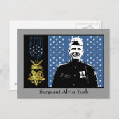 Sergeant Alvin York - Medal of Honor Winner Briefkaart (Voorkant / Achterkant)