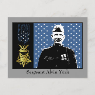 Sergeant Alvin York - Medal of Honor Winner Briefkaart