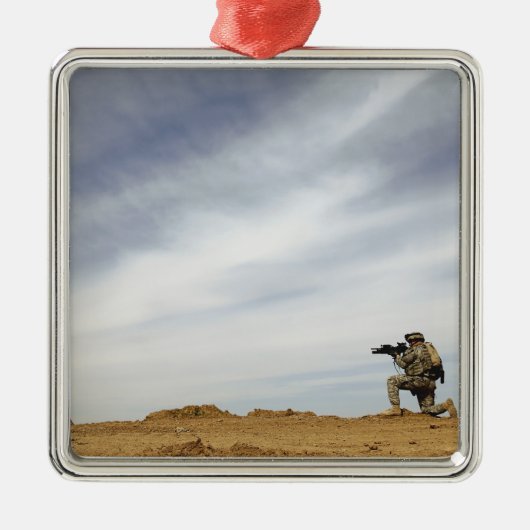 Sergeant biedt veiligheid metalen ornament (Voorkant)