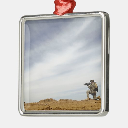 Sergeant biedt veiligheid metalen ornament (Links)