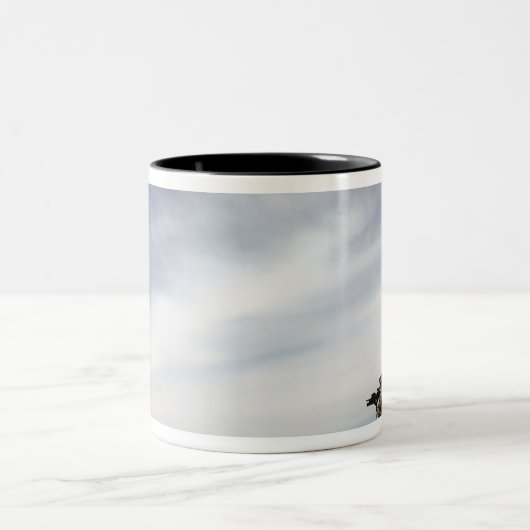 Sergeant biedt veiligheid tweekleurige koffiemok (Center)