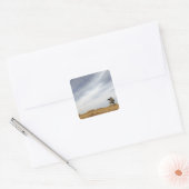 Sergeant biedt veiligheid vierkante sticker (Envelop)