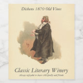 Sergeant Buzfuz van Kyd Dickens The Pickwick Paper Wijn Etiket (Enkel label)