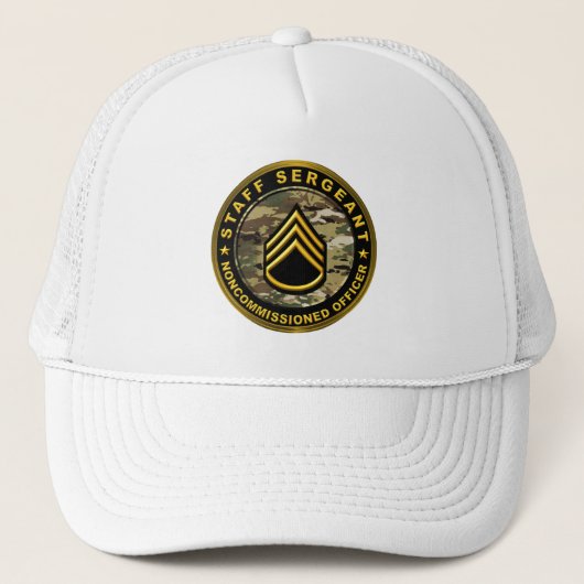 Sergeant der Eerste Klasse onderofficier van het l Trucker Pet (Voorkant)
