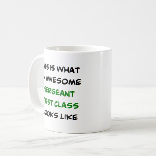 sergeant eerste klas , geweldige koffiemok (Voorkant links)