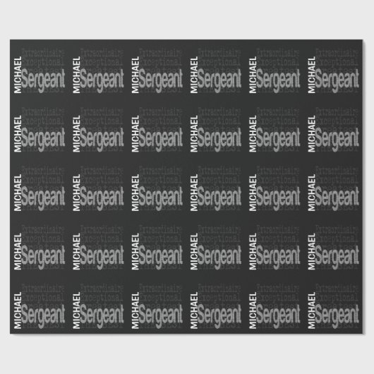 Sergeant Extraordinaire Cadeaupapier (Vlak)