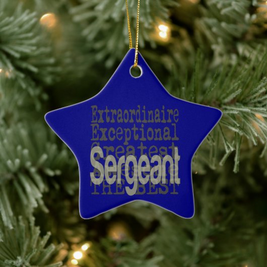 Sergeant Extraordinaire Keramisch Ornament (Boom)