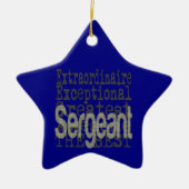 Sergeant Extraordinaire Keramisch Ornament (Voorkant)