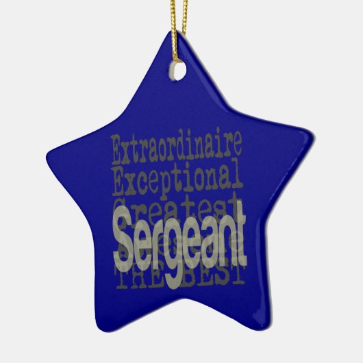 Sergeant Extraordinaire Keramisch Ornament (Links)