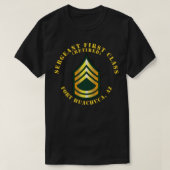Sergeant First Class S met pensioen Fort Huachuca  T-shirt (Design voorkant)