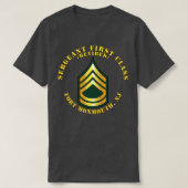 Sergeant First Class S met pensioen Fort Monmouth  T-shirt (Design voorkant)